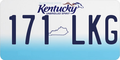 KY license plate 171LKG
