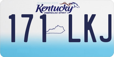 KY license plate 171LKJ