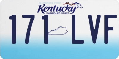 KY license plate 171LVF