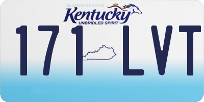 KY license plate 171LVT