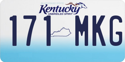 KY license plate 171MKG