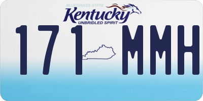 KY license plate 171MMH