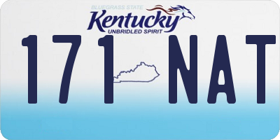 KY license plate 171NAT