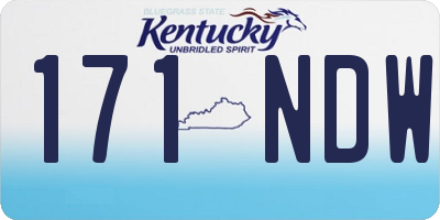 KY license plate 171NDW