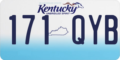 KY license plate 171QYB