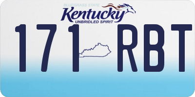 KY license plate 171RBT
