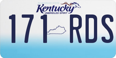 KY license plate 171RDS
