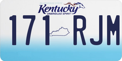 KY license plate 171RJM