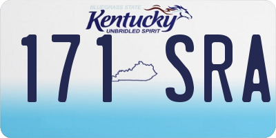 KY license plate 171SRA
