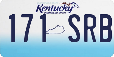 KY license plate 171SRB