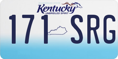 KY license plate 171SRG