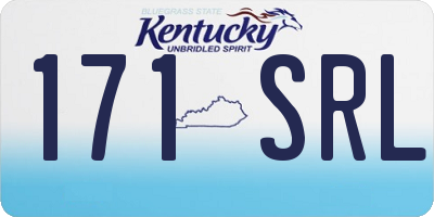 KY license plate 171SRL