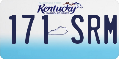 KY license plate 171SRM