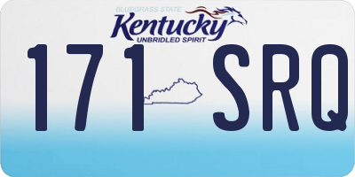 KY license plate 171SRQ