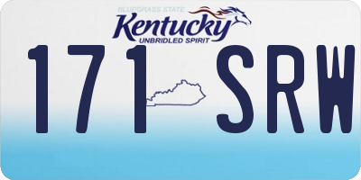 KY license plate 171SRW