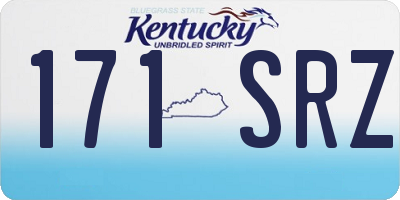 KY license plate 171SRZ