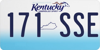 KY license plate 171SSE