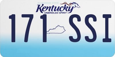 KY license plate 171SSI