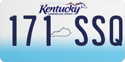 KY license plate 171SSQ