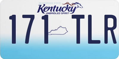 KY license plate 171TLR