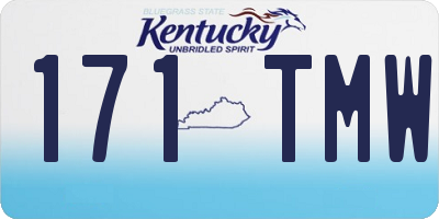 KY license plate 171TMW