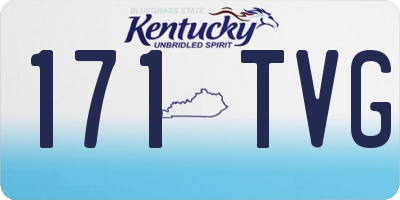 KY license plate 171TVG