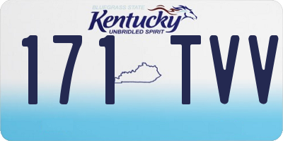 KY license plate 171TVV