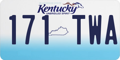 KY license plate 171TWA