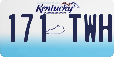 KY license plate 171TWH