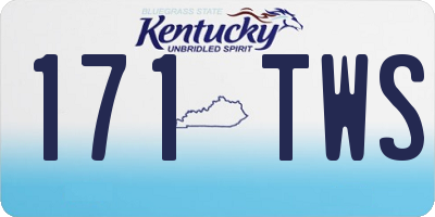 KY license plate 171TWS