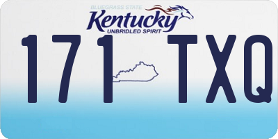KY license plate 171TXQ