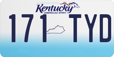 KY license plate 171TYD