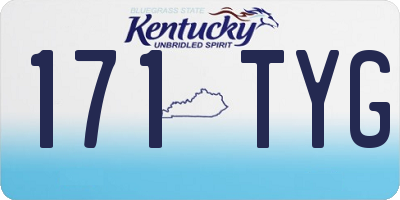 KY license plate 171TYG
