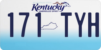 KY license plate 171TYH