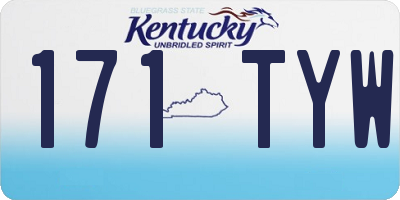 KY license plate 171TYW