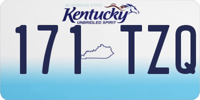 KY license plate 171TZQ