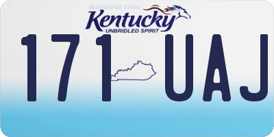 KY license plate 171UAJ