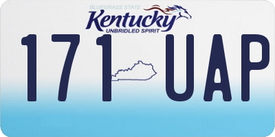 KY license plate 171UAP