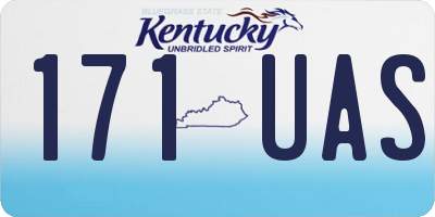 KY license plate 171UAS