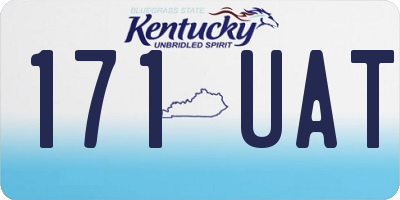 KY license plate 171UAT