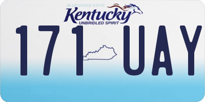 KY license plate 171UAY