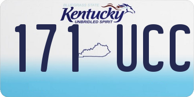 KY license plate 171UCC