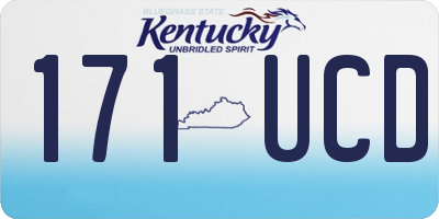 KY license plate 171UCD