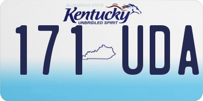 KY license plate 171UDA