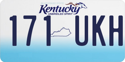 KY license plate 171UKH