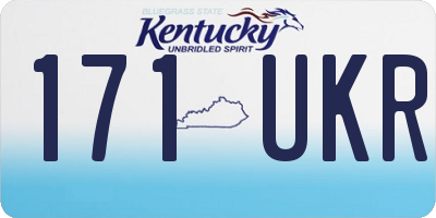KY license plate 171UKR