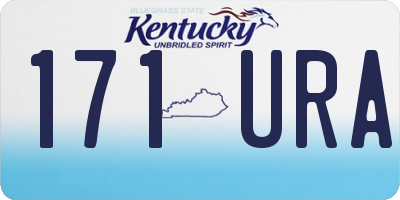 KY license plate 171URA
