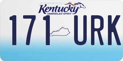 KY license plate 171URK
