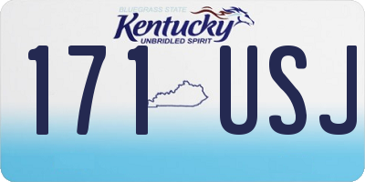 KY license plate 171USJ