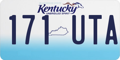 KY license plate 171UTA